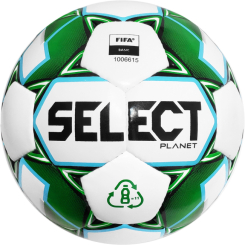 Спортивные активные игры - Мяч футбольный Select PLANET FIFA бело-зеленый Уни 5 38554-928 5
