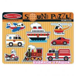Розвивальні іграшки - Пазл Melіssa & Doug Вгадай транспорт8 елементів (MD10725)