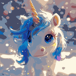 Товары для рисования - Картина по номерам Strateg Голубой единорог 30 х 30 см (ES-0911) Товары для рисования - Картина по номерам Strateg Голубой единорог 30 х 30 см (ES-0911)
