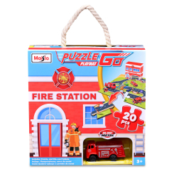 Пазлы - Пазл Maisto Emergency 20 элементов с машинкой красный (12680/2)