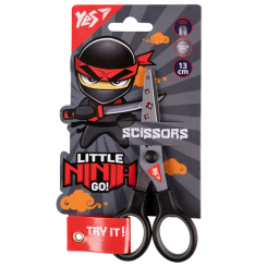 Канцтовары - Ножницы Yes Ninja 13 см с принтом на лезвии (480442)