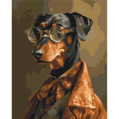 Товари для малювання - Картина за номерами Brushme Чотирилапий джентельмен (BS53933)