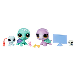 Фигурки персонажей - Набор игрушечный Littlest Pet Shop Семья черепах (B9346/E1013)