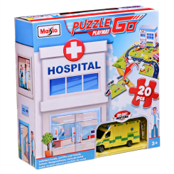 Пазлы - Пазл Maisto Emergency 20 элементов с машинкой белый (12680/3)