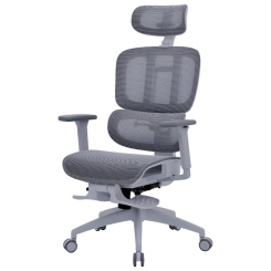 Мебель для геймеров - Кресло OfficePro Skyline Footrest Gray/Dark Gray (OC750-G-DG-DG)