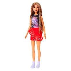 Модельні ляльки - Лялька Barbie Fashionistas Шатенка із дредами (FBR37/FXL56)