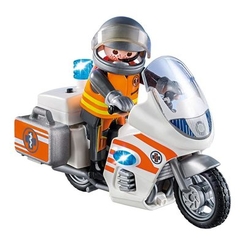 Конструктори з унікальними деталями - Конструктор Playmobil City life Мотоцикл МНС (70051)