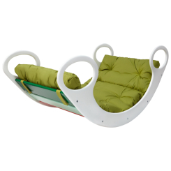 Кресла-качалки - Универсальная качалка-кроватка Uka-Chaka Мini 36х82х46 см Радуга/Зеленый (hub_elsgis)