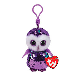 М'які тварини - М'яка іграшка TY Flippables Фіолетова сова Moonlight 12 см (35317)