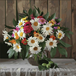 Мозаика - Алмазная картина Strateg Солнечный букет 30 х 30 см (4823113868970/2HEE13829)