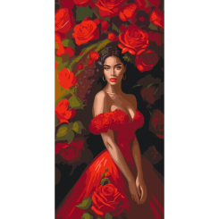 Товари для малювання - Картина за номерами Art Craft Спокуса в червоному 40 х 80 см (10145-AC)