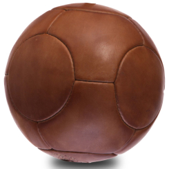 Спортивные активные игры - Мяч футбольный planeta-sport №5 Кожа VINTAGE F-0252 Коричневый