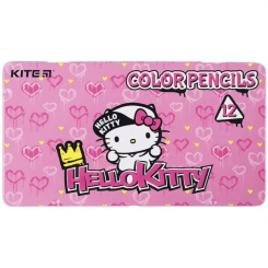 Канцтовари - Олівці кольорові Kite Hello Kitty тригранні 12 кольорів (HK21-058)