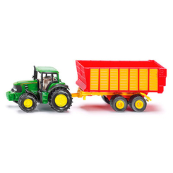 Коллекционные автомодели - Коллекционная модель Трактор John Deere с силосным прицепом Siku (1650)