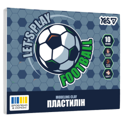 Наборы для лепки - Пластилин Yes Football 10 цветов (540713)