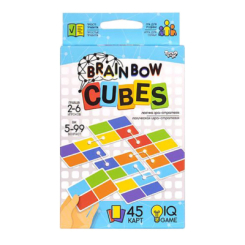 Настільні ігри - Розважальна настільна гра "Brainbow CUBES" Danko Toys G-BRC-01-01 45 карт (63643)