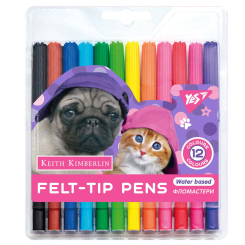 Канцтовари - Набір маркерів Yes Keith Kimberlin 12 кольорів (650467)