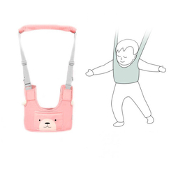 Манежі, ходунки - Дитячі віжки-ходунки з додатковими підкладками Рожевий (n-1009)