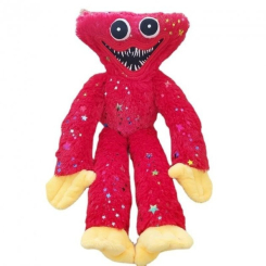 Персонажі мультфільмів - М'яка іграшка UKC Блискучий Хагі Ваги Huggy Wuggy з липучками на руках 45 см Червоний (1634106008)