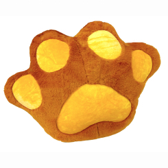 Подушки - М'яка іграшка MeriToys Лапка темно-коричнева з жовтим 40 см (2050000326660/6)