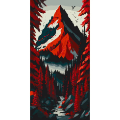 Товари для малювання - Картина за номерами Art Craft Червоний ліс 40 х 80 см (11021-AC)