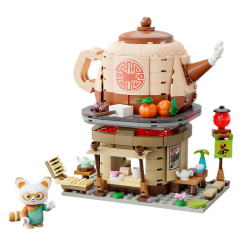 Блочные конструкторы - Конструктор Pantasy Kung Fu Panda Мини Вид на улицу Чайная лавка Шифу 335 элементов (86507)