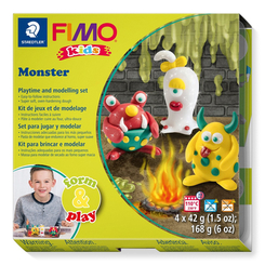 Наборы для лепки - Набор пластики Fimo kids Монстр (8034 11)