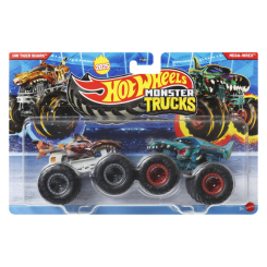 Автомоделі - Набір автомоделей Hot Wheels Monster trucks Tiger shark vs Mega wrex (FYJ64/JCC82)