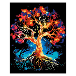 Товары для рисования - Картина по номерам Strateg Дерево изменений Сюжет № 1 (AH1085)
