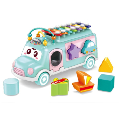 Развивающие игрушки - Сортер Iggy Ziggy Music bus 3 в 1 голубой (3858894670963/1)