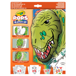 Набори для творчості - Набір для творчості Crayola Pops 3D Динозаври (04-2800)