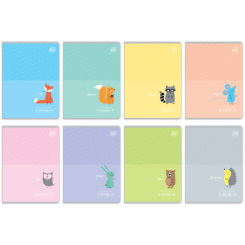 Канцтовары - Блокнот Interdruk Kids pastel А5 16 листов в ассортименте (255549)