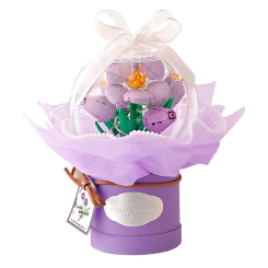 Блокові конструктори - Конструктор LOZ mini Горщик квітів з кнопковим елементом 272 деталі (1297)