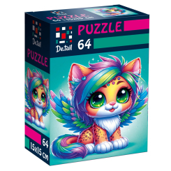 Пазли - Пазл De.tail Казковий леопардик 64 деталі (DT1234-23) Пазли - Пазл De.tail Казковий леопардик 64 деталі (DT1234-23)