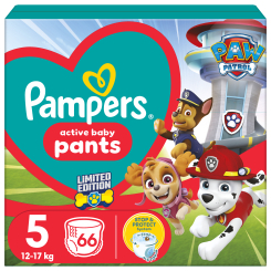 Товары по уходу - Подгузники-трусики Pampers Active baby Paw Patrol Junior 12-17 кг 66 шт (8006540863619)