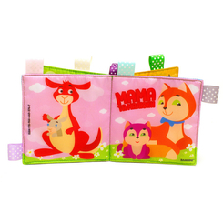 Розвивальні іграшки - М'яка книга Книжковий хмарочос Пищалка Мама та малюки (3747)