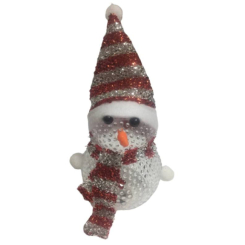 Аксесуари для свят - Фігурка сніговик, що світиться ABC червоно-сірий (b3c5a3b1)