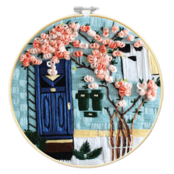 Набори для творчості - Набір для вишивки гладдю Brushme Весна біля дому (EMBR010)