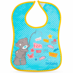 Детская посуда и аксессуары - Нагрудник Baboo Me to You синий (11-101)