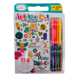 Товары для рисования - Раскраска Let's Craft Все о тебе с наклейками и восковыми мелками (AEG001)