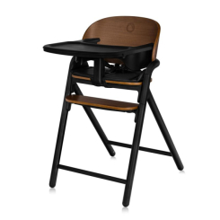 Стульчики для кормления - Стульчик для кормления Lionelo Celia Black Wood (LO-CELIA BLACK WOOD)