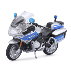 Транспорт и спецтехника - Мотоцикл Maisto Authority police BMW R 1200 RT Germany Polizei (32306/15953 SILVER)
