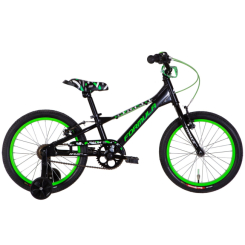 Велосипеды - Велосипед AL 18" Formula SLIM рама 2022 черно-зеленый (1786130131)