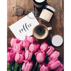 Товари для малювання - Картина за номерами Art Craft Тюльпани до кави 40 х 50 см (12119-AC) Товари для малювання - Картина за номерами Art Craft Тюльпани до кави 40 х 50 см (12119-AC)