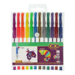 Набор гелевых ручек ZiBi Kids line 12 цветов (ZB.2205-99)