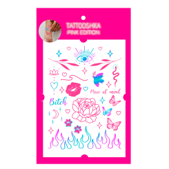 Косметика - Набор тату для тела Tattooshka Pink mood голограмма (LB-184)