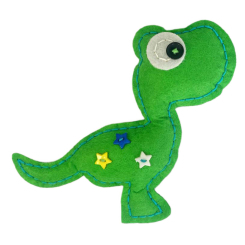 Набори для творчості - Набір для творчості Apli Krapli Зший сам іграшку з фетру Динозавр зелений (4820198701000)