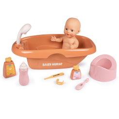 Мебель и домики - Ванная для пупса Smoby Беби Ньорс Терракотовая пудра (7600220383)