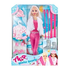 Куклы - Кукла Ася Зимняя красавица блондинка 28 см (35129)