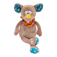 М'які тварини - М'яка іграшка Devilon Мишка з хусткою бежева 26 см (M1807526B-3)